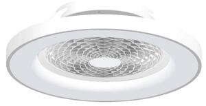 Inteligentní stropní ventilátor LED Tibet, bílý, DC, tichý – Mantra Mantra Iluminación, Tibet, stmívatelné, Bílá, Obývací pokoj, Kov, Moderní