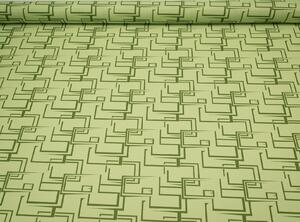 Látka s nešpinivou úpravou šíře 160 cm, skoby zelené