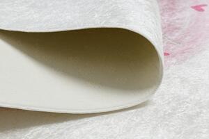 Makro Abra Dětský kusový koberec vhodný k praní BAMBINO 1128 Jednorožec protiskluzový krémový Rozměr: 120x170 cm