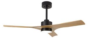 LED stropní ventilátor Thai ze dřeva s tichým stejnosměrným motorem CCT – Mantra Mantra Iluminación, Thai, stmívatelné, Dřevo, Obývací pokoj, Plast, Moderní