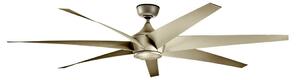 Kichler KLF-LEHR-80-AS - Stropní ventilátor LEHR IP44 + dálkové ovládání