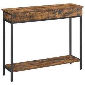 KONZOLOVÝ STOLEK, hnědá, černá, 100/30/80 cm Boxxx - Konzolové stolky, Online Only