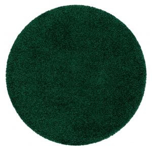 Makro Abra Kulatý koberec jednobarevný SOFFI shaggy 5cm zelený Rozměr: průměr 80 cm