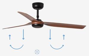 FARO 33817 - Stropní ventilátor PUNT hnědá/černá pr. 130 cm + dálkové ovládání