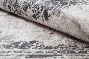 ANDRE mycí kobereček Ornament 1187 vintage protiskluz černo bílý velikost 160x220 cm | krásné koberce cz