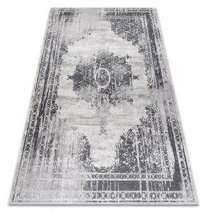 Makro Abra Kusový koberec vhodný k praní ANDRE 1187 Klasický protiskluzový bílý černý Rozměr: 160x220 cm