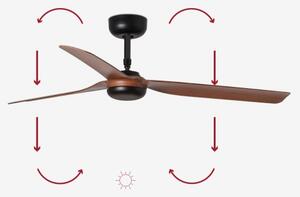 FARO 33817 - Stropní ventilátor PUNT hnědá/černá pr. 130 cm + dálkové ovládání