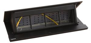 Legrand 654810 - Zásuvkový rámeček pro desku stolu POP-UP 8M černá