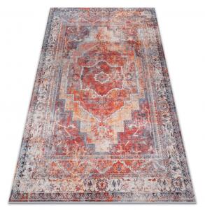 Makro Abra Kusový koberec vhodný k praní ANDRE 1684 Klasický protiskluzový červený Rozměr: 80x150 cm