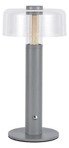 LED Stmívatelná dobíjecí stolní lampa LED/1W/5V 3000K 1800 mAh šedá