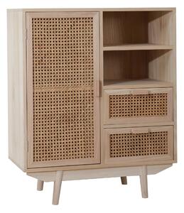 ŠIROKÁ KOMODA, paulovnie, ratan, přírodní barvy, 70/85/36 cm Livetastic - Online Only komody, Online Only