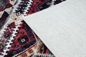Dywany Luszczow Kusový koberec ANDRE pratelný 2305 orientální patchwork protiskluz, bordó / hnědá Rozměr koberce: 80 x 150 cm