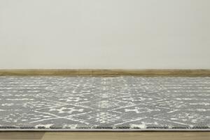 Makro Abra Kusový koberec Karof 2619A 43 Třásně šedý krémový Rozměr: 80x150 cm