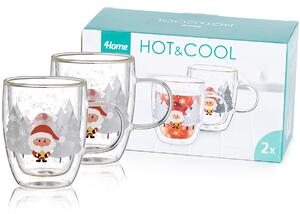 Termo sklenice Mug Santa Hot&Cool 270 ml, 2 ks