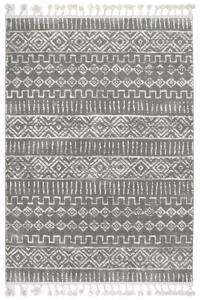 Makro Abra Kusový koberec Karof 2571A 43 Třásně šedý krémový Rozměr: 80x150 cm