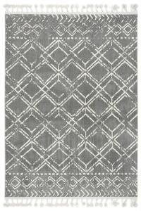 Makro Abra Kusový koberec Karof 2588A 43 Třásně šedý krémový Rozměr: 120x170 cm