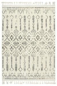 Makro Abra Kusový koberec Karof 2619A 34 Třásně krémový šedý Rozměr: 200x290 cm