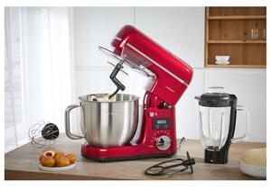SILVERCREST® KITCHEN TOOLS Kuchyňský robot s váhou SKMW 900 A1, červená (100340500)