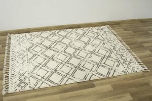 Makro Abra Kusový koberec Karof 2588A 31 Třásně šedý hnědý Rozměr: 120x170 cm