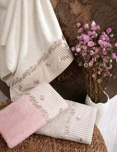 Bavlněný ručník osuška béžový 70 x 140 cm (ISABELLE ROSE)