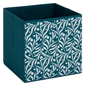 Úložný box Olivia, 31x31x31 cm, tmavě tyrkysová