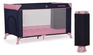 KINDERKRAFT - Cestovní postýlka Baby Tiger VIKI růžová