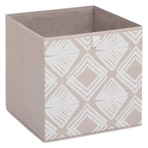 Úložný box Bohema, 31x31x31 cm, béžová