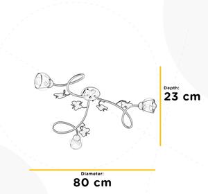 ONLI - Dětský přisazený lustr BUTTERFLY 3xE14/6W/230V