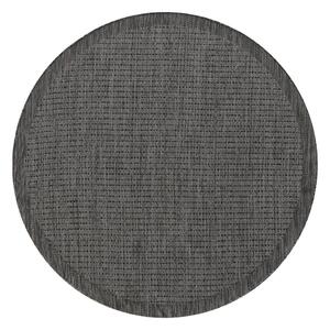 Tmavě šedý kulatý venkovní koberec ø 120 cm Giza – Ayyildiz Carpets