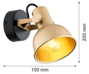 Argon 8248 - Bodové svítidlo LENORA 1xE14/7W/230V zlatá/černá