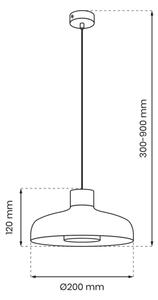 Lustr na lanku LINEA 1xGX53/12W/230V černá