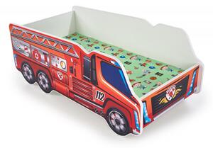 Dětská postel FIRE TRUCK – včetně matrace a roštu