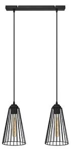 Lustr na lanku TORRI 2xE27/15W/230V černá