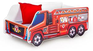 Dětská postel FIRE TRUCK – včetně matrace a roštu