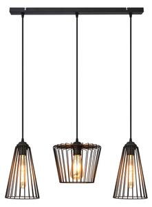 Lustr na lanku TORRI 3xE27/15W/230V černá