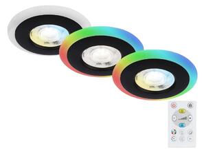 Briloner - SADA 3x LED RGBW Stmívatelné koupelnové svítidlo LED/5W/230V IP44+ DO