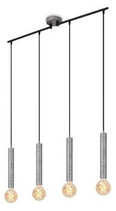 Briloner - Lustr na lanku LONGA 4xE27/60W/230V stříbrná