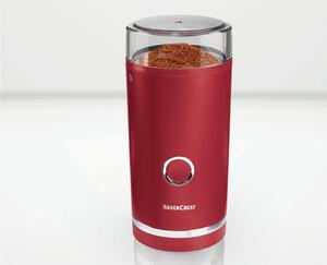 SILVERCREST® KITCHEN TOOLS Elektrický mlýnek na kávu SKMS 180 A1 (červená) (100348844002)