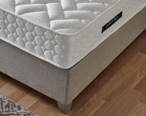 Čalouněná postel ASTRA s matrací - šedá 180 × 200 cm