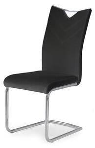 Jídelní židle PRESTO – ekokůže, více barev Černá