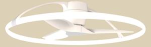 Inteligentní stropní ventilátor LED Nepal, bílý, DC, tichý – Mantra Mantra Iluminación, Nepal, stmívatelné, Bílá, Obývací pokoj, Kov, Moderní