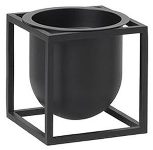 Květináč Kubus Flowerpot Black 10 cm Audo Copenhagen