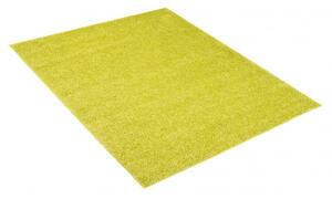 Makro Abra Kusový koberec shaggy TOKYO 6365A Jednobarevný světle zelený Rozměr: 140x200 cm