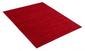 Makro Abra Kusový koberec shaggy TOKYO 6365A Jednobarevný červený Rozměr: 60x200 cm