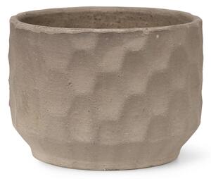Kameninový květináč Gro Brown Sand 16,5 cm Kähler