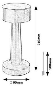 Rabalux SENAN LED stolní lampa 74208