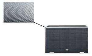 RattanArt Ratanový květináč Bergamo šedý 100x30x60