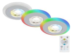 Briloner - SADA 3x LED RGBW Stmívatelné koupelnové svítidlo LED/5W/230V IP44+ DO