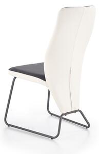 Jídelní židle ERIN – ocel, ekokůže, více barev černá/bílá
