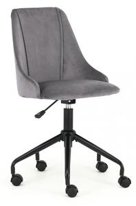 Kancelářská otočná židle BREAK — látka, tmavě šedá